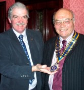 David Pickover receives the Presidential chain of office from Peter Gallivan. See Reports dated 03.07.08